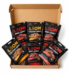 LEON Jerky Dárkový set sušeného masa 150g