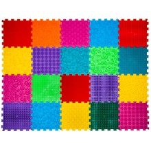 ORTEK Masážní a senzorická podložka pro děti, dospělé a psy Puzzle Mega Mix 20 prvků