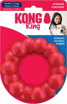 KONG Hračka Ring M červená