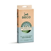 Beco Sáčky s oušky na kočičí exkrementy, z recyklovaných materiálů, s peprmintovým aroma 60ks