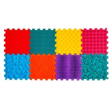 ORTEK Masážní a senzorická podložka pro děti, dospělé a psy Puzzle Mořský 8 prvků