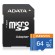 ADATA MicroSDXC karta 64GB Premier UHS-I Class 10 + SD adaptér